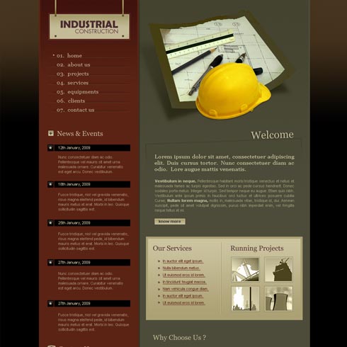 Construction Web Template 2