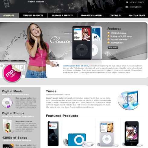 Electronics Web Template 8