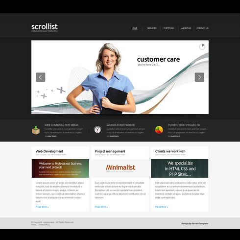 Premium Template – ScrollList