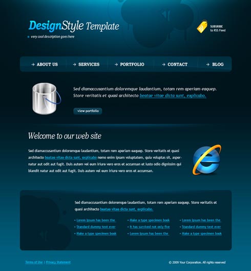 Web Template 4409