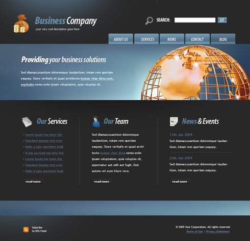 Website Creative on Web Template 4426 Lrg Jpg