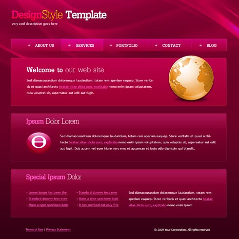 Web Template 4445