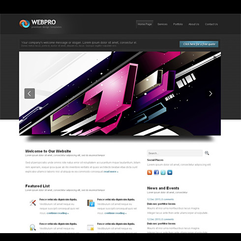 Premium Template – WebPro